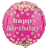 Folieballon Happy Birthday dotty (43cm)